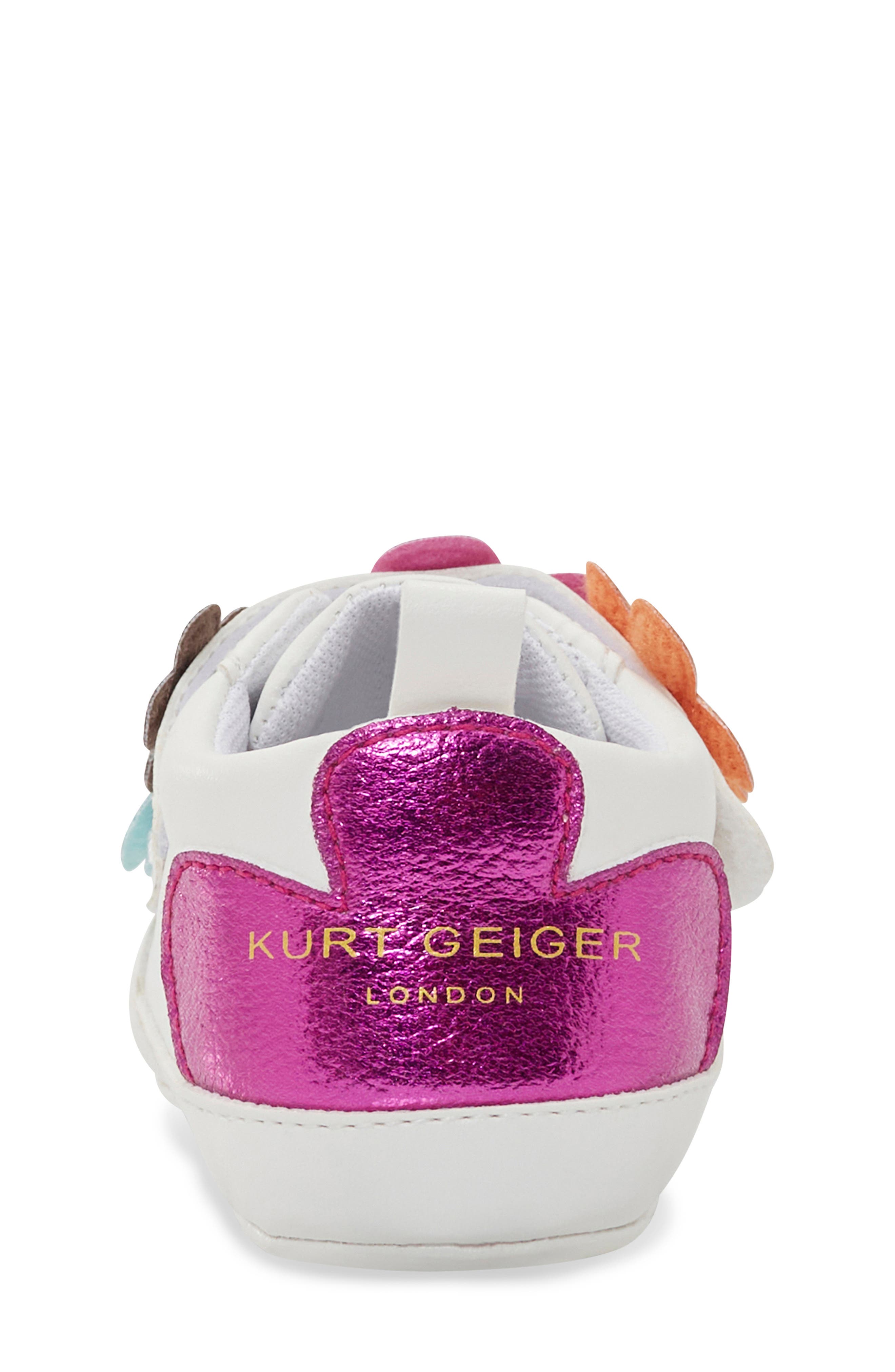 Kurt Geiger London Flower Petal Sneaker, Alternate, color, White Multi