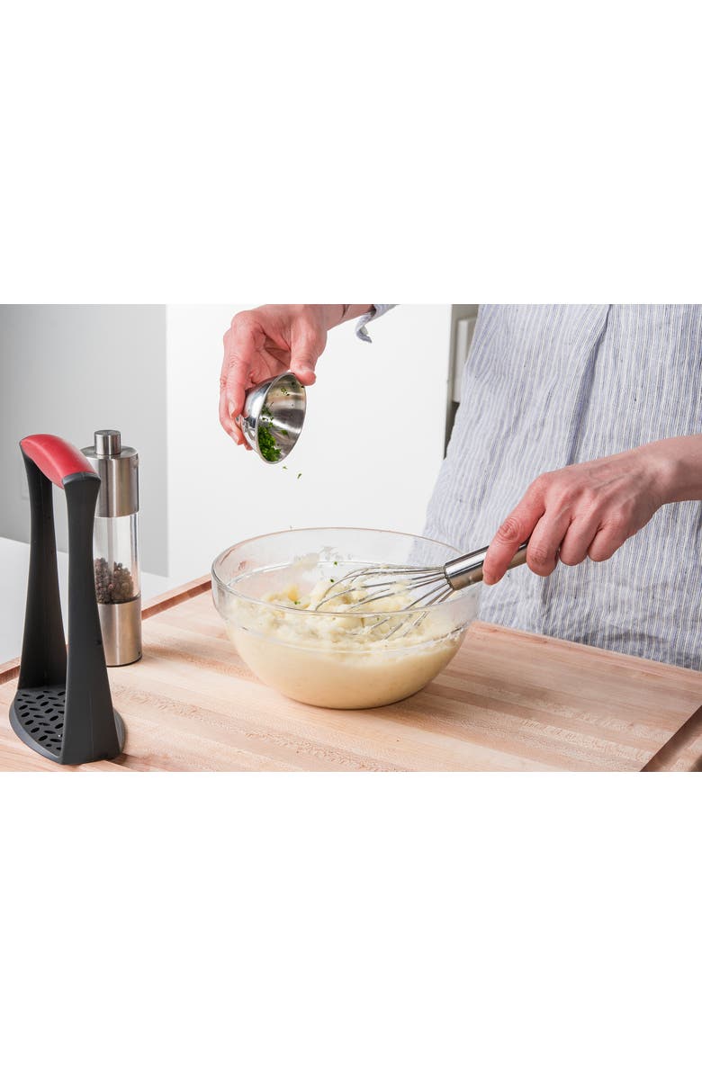 CUISIPRO 8 Inch Stainless Steel Balloon Whisk Ball Solid Handle, Alternate, color, Silver