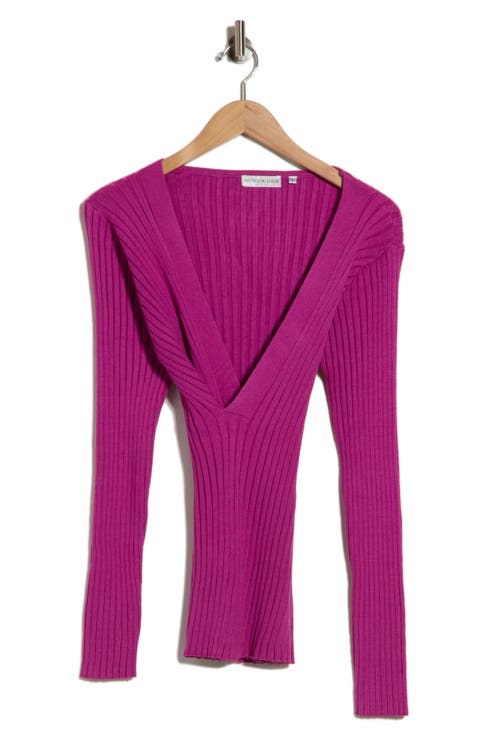Wrap Ribbed Sweater