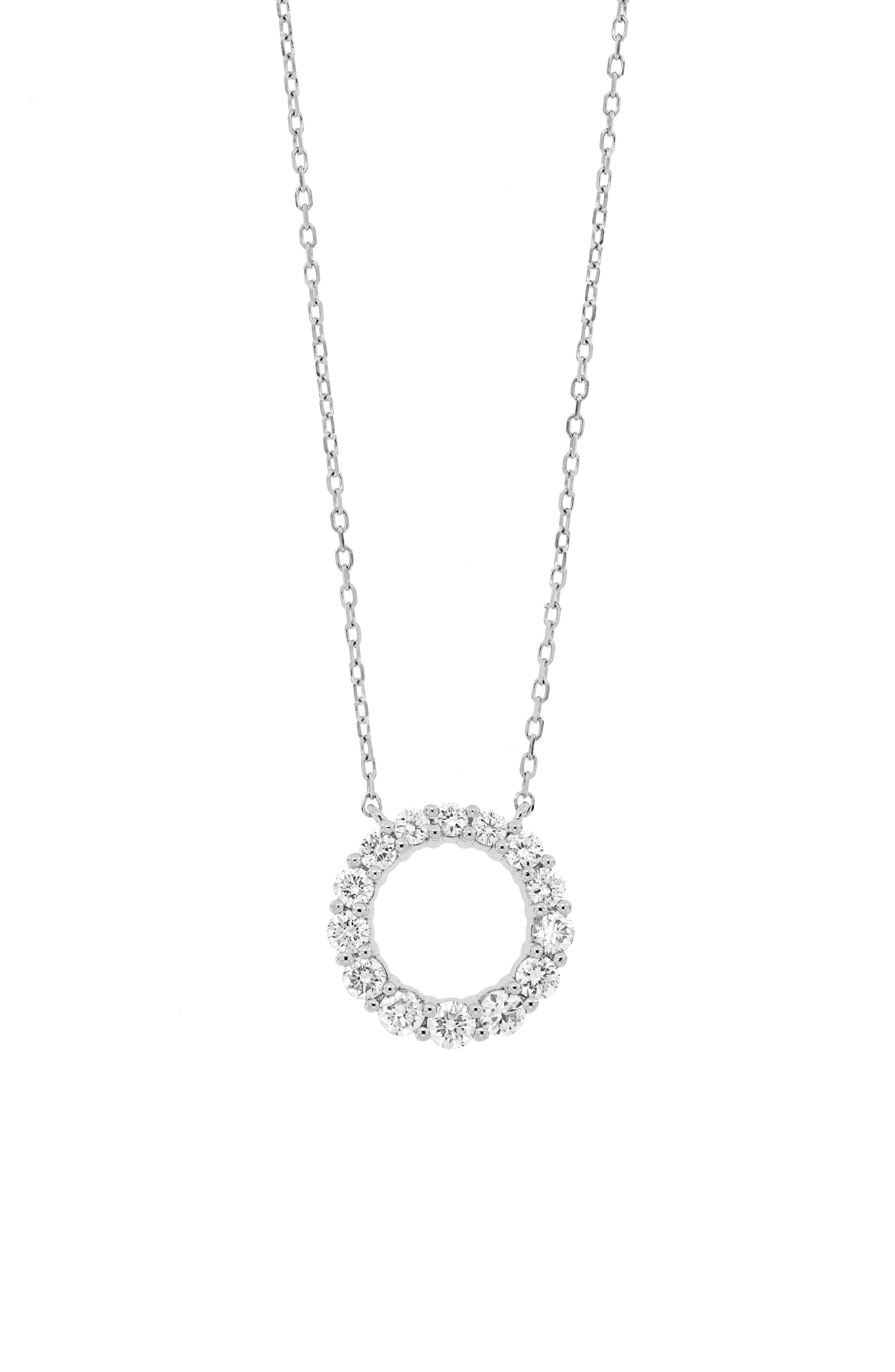 Audrey Diamond Circle Pendant Necklace (Nordstrom Exclusive)