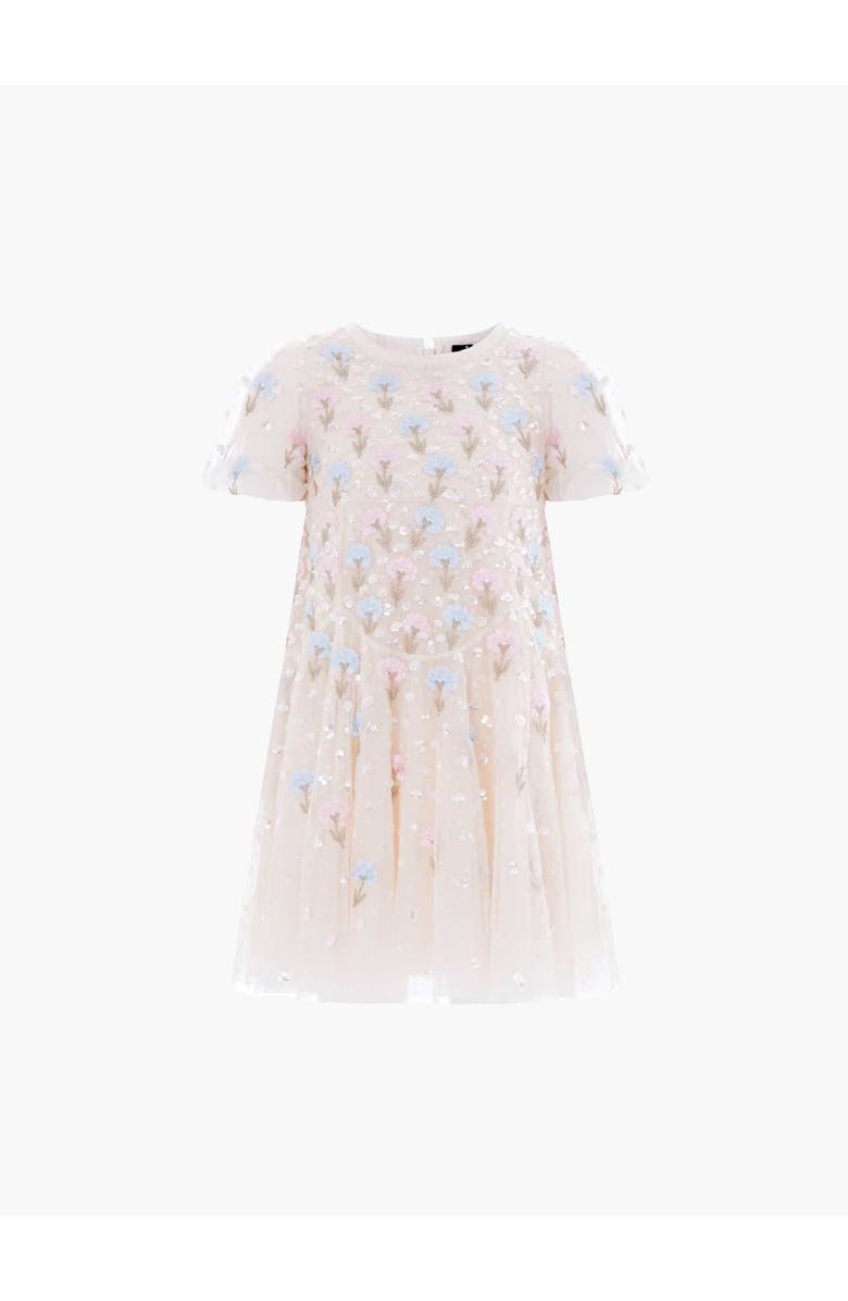 Needle & Thread Dandelion Ditsy Kids Dress, Alternate, color, Cream