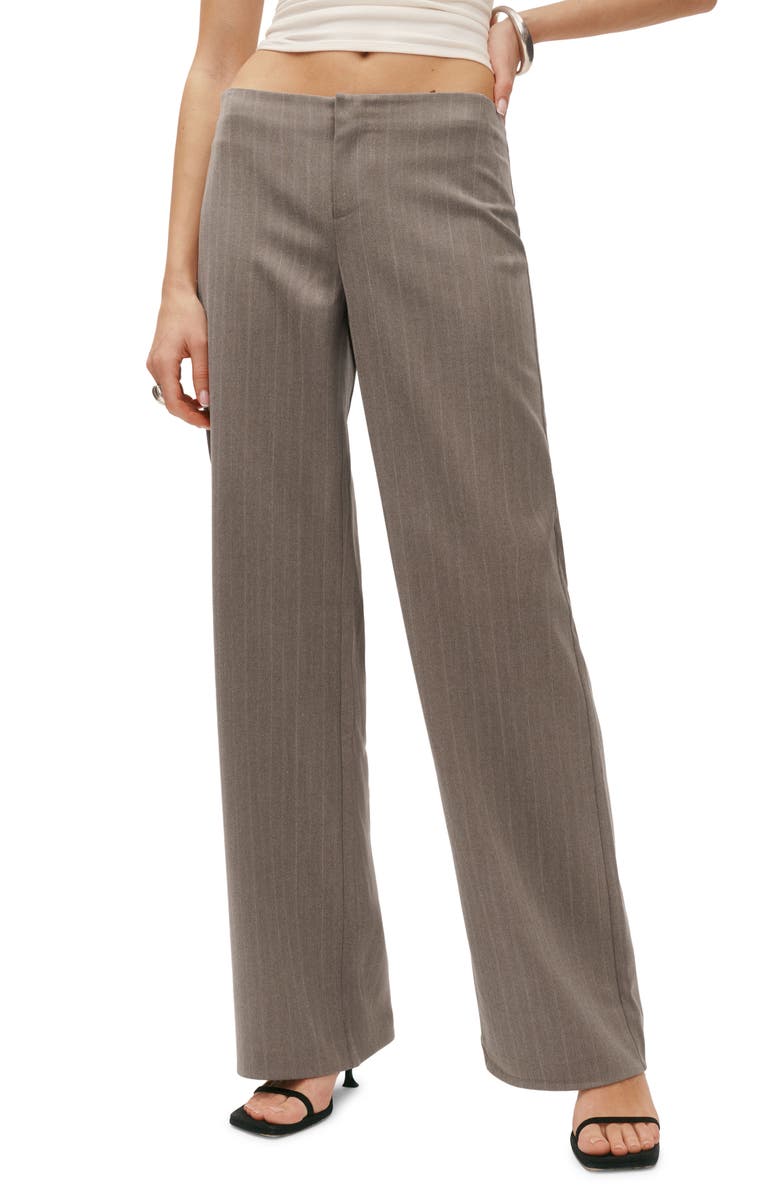 Reformation Vida Stripe Straight Leg Pants, Main, color, 