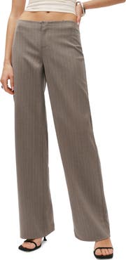 Reformation Vida Stripe Straight Leg Pants