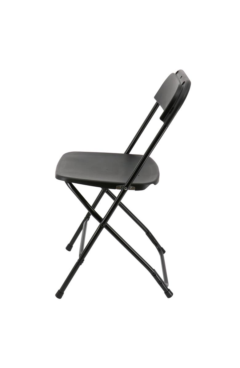 Elama 4 Piece Plastic Folding Chair, Alternate, color, Black