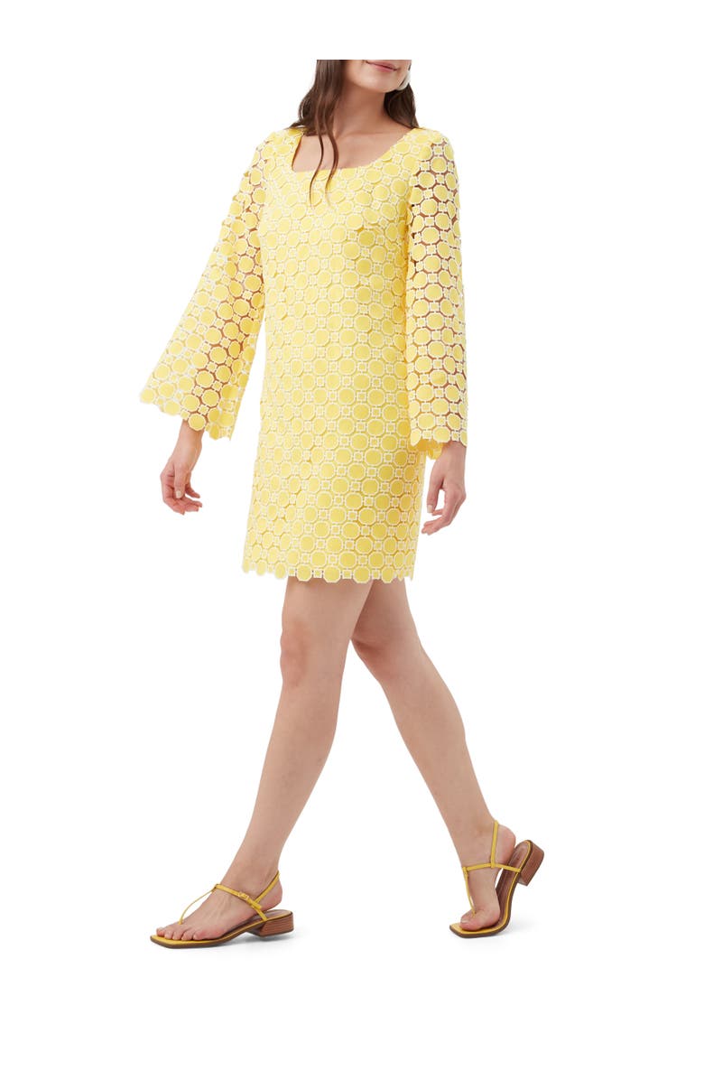 Trina Turk Ariella 2 Geometric Lace Long Sleeve Dress, Alternate, color, 