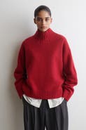 COS Cashmere Funnel-neck Jumper