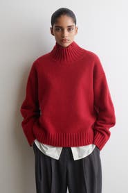 COS Cashmere Funnel-neck Jumper