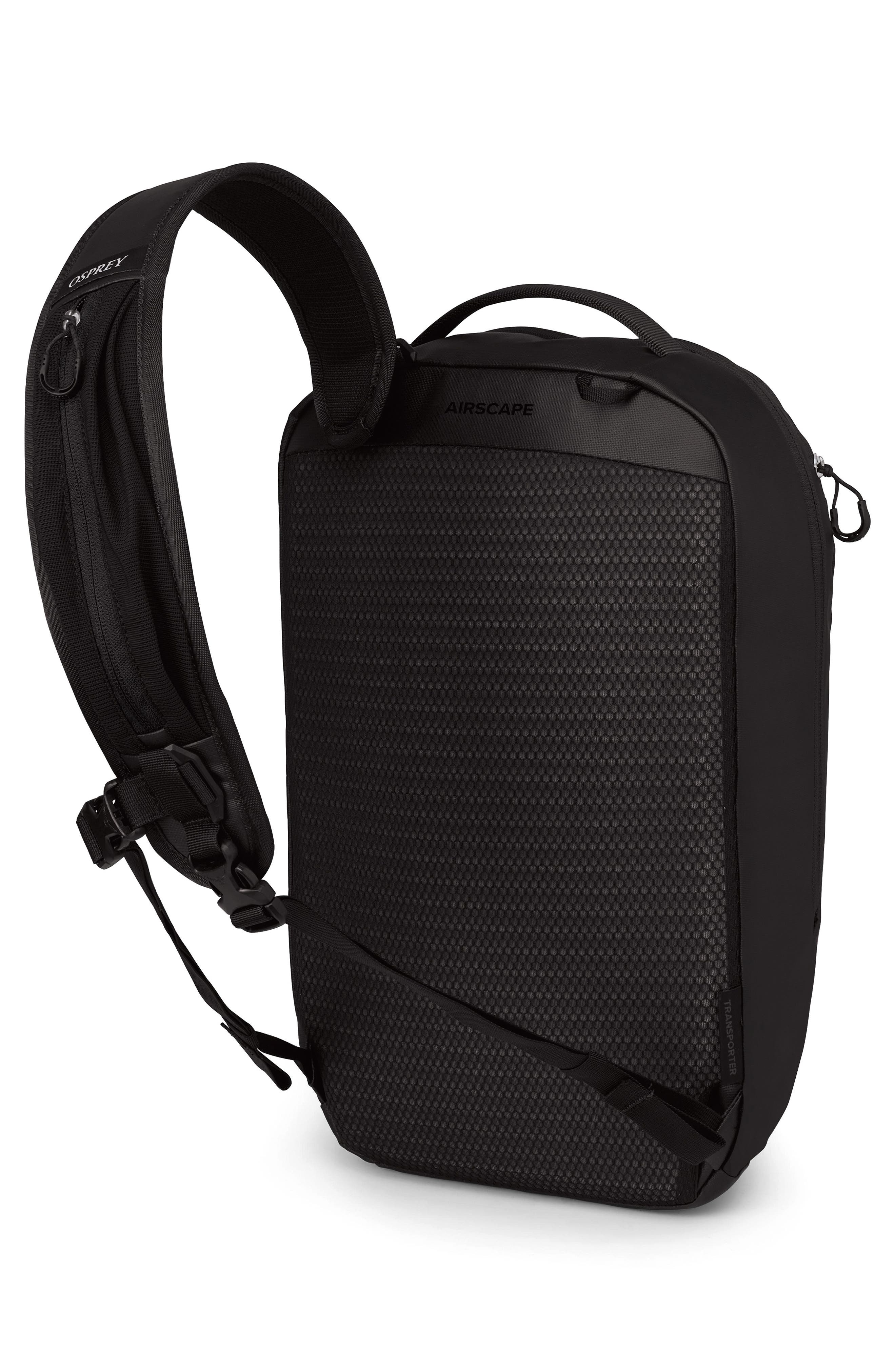 Osprey Transporter Water Resistant Sling Bag, Alternate, color, Raven Black/Black