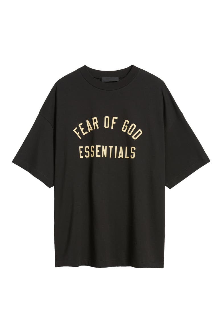 Gender Inclusive Oversize Cotton Logo Graphic T-Shirt, Alternate, color, BLACK