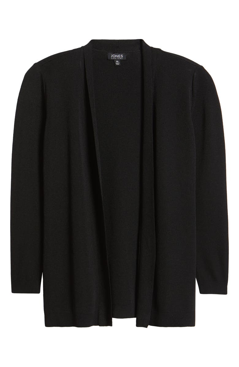 Jones New York Open Front Cardigan, Alternate, color, Jones Black