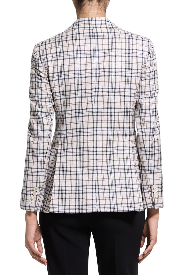 Lynnia Plaid Wool Blazer, Alternate, color, CREAM MULTI - C4D