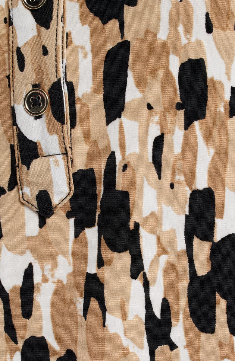 AK ANNE KLEIN Print Shirt, Alternate, color, Anne Black/ Latte Multi