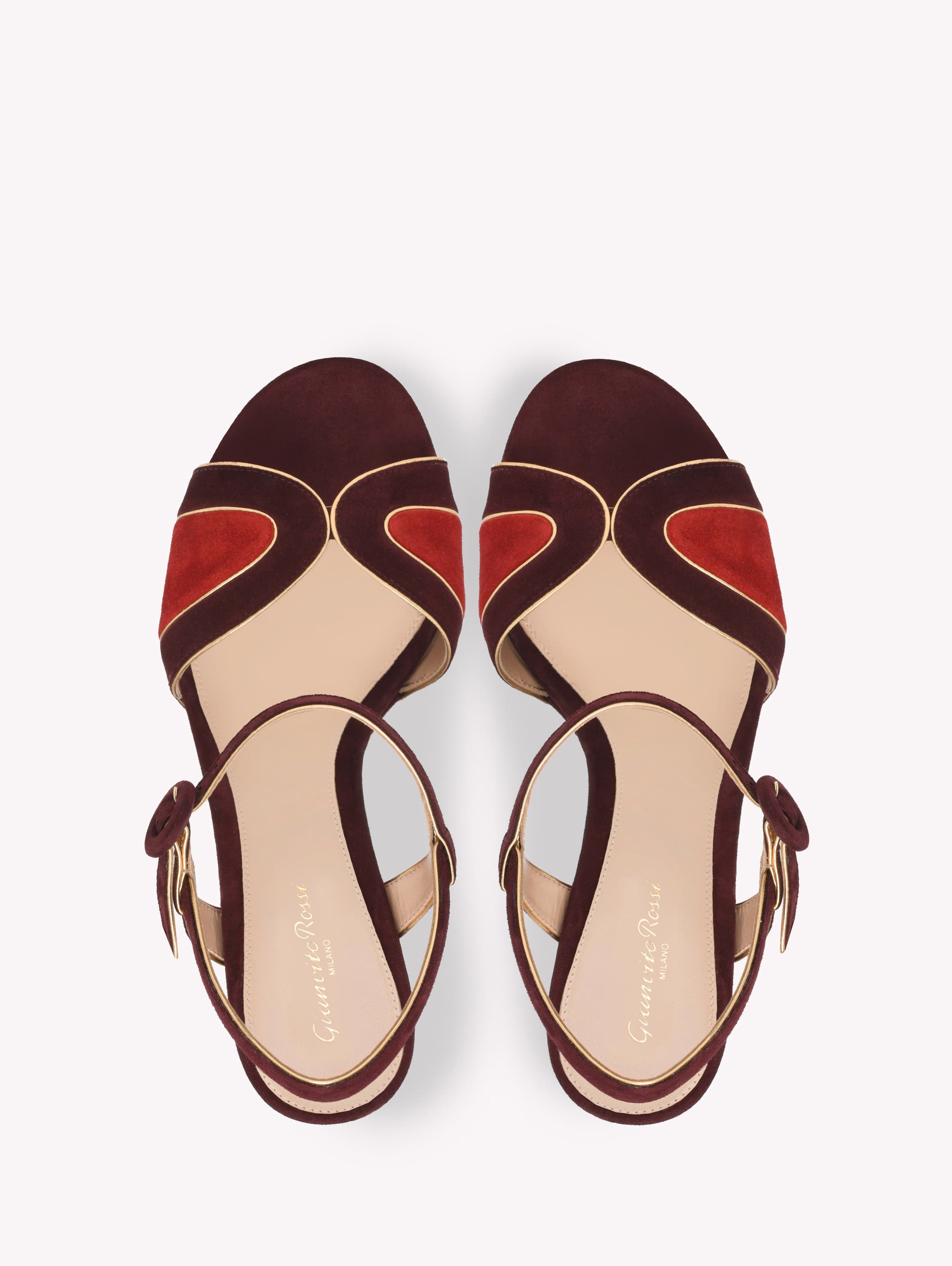 Gianvito Rossi Tamara Sandals, Alternate, color, Burgundy Suede