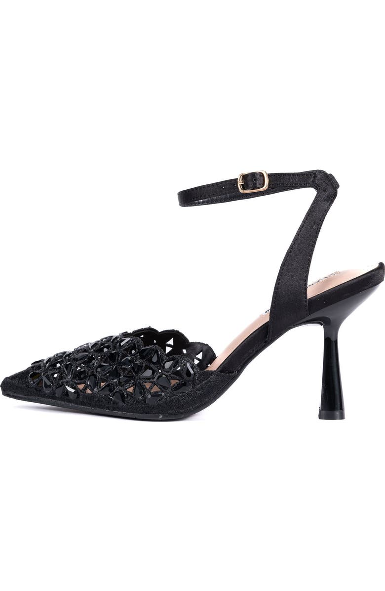 LADY COUTURE Sabrina Pointed Toe Ankle Strap Pump, Alternate, color,