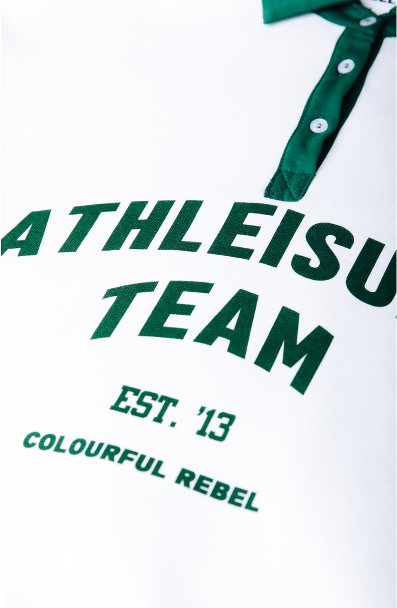 Colourful Rebel Polo Athl. Team Dropped Shoulder Sweat, Alternate, color, White