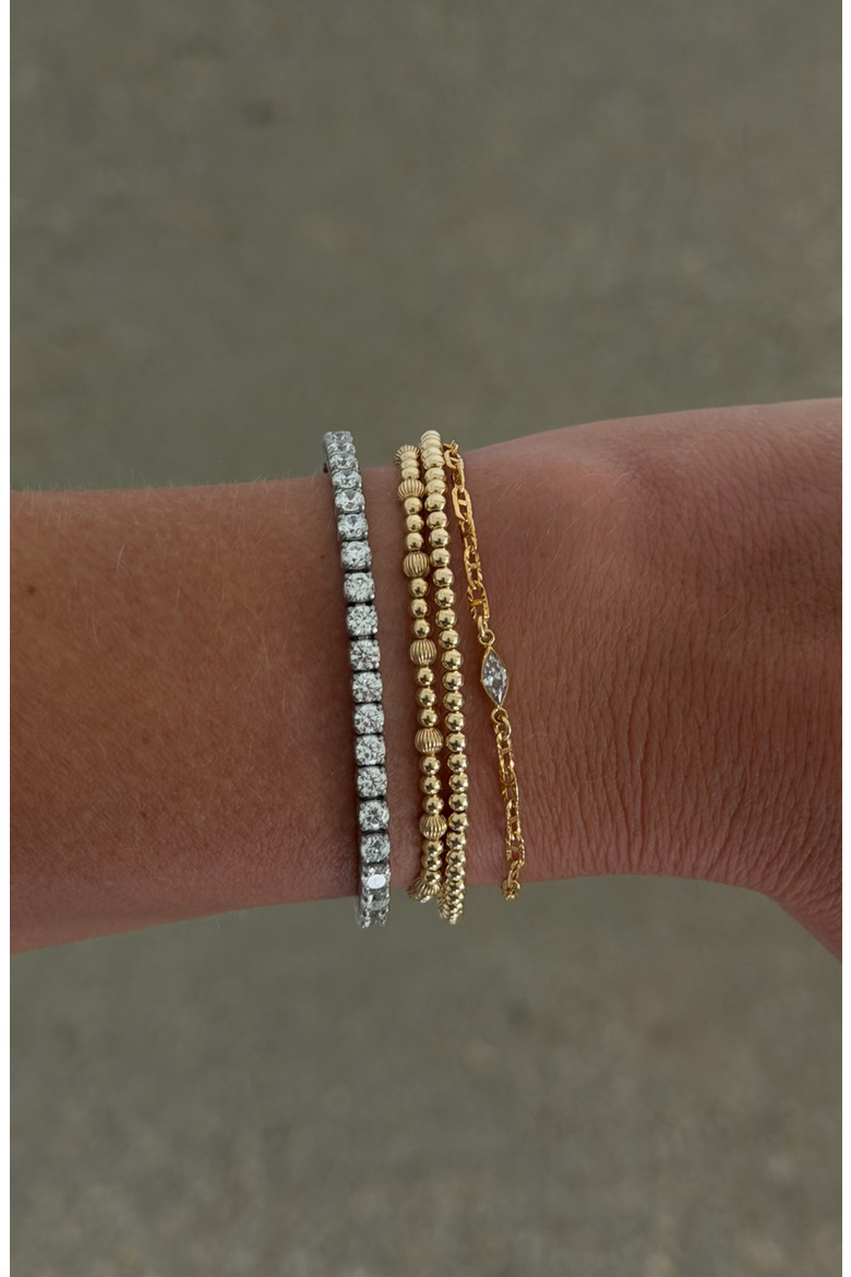 Classic Tennis Bracelet, Alternate, color, Silver