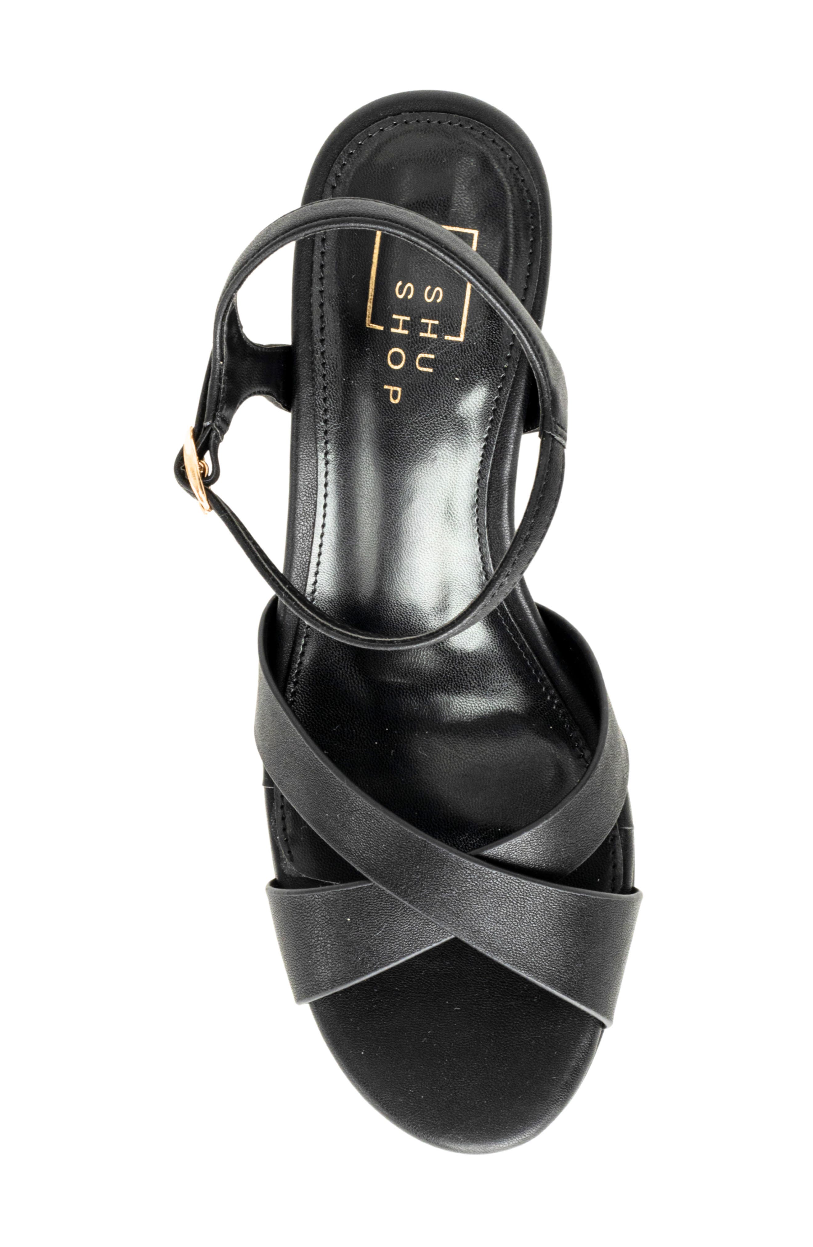 Gwen Platform Sandal, Alternate, color, BLACK