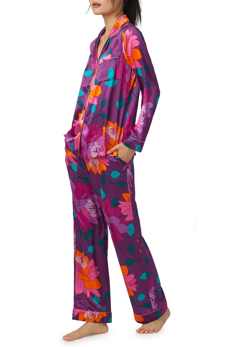 BedHead Pajamas Print Silk Pajamas, Alternate, color,