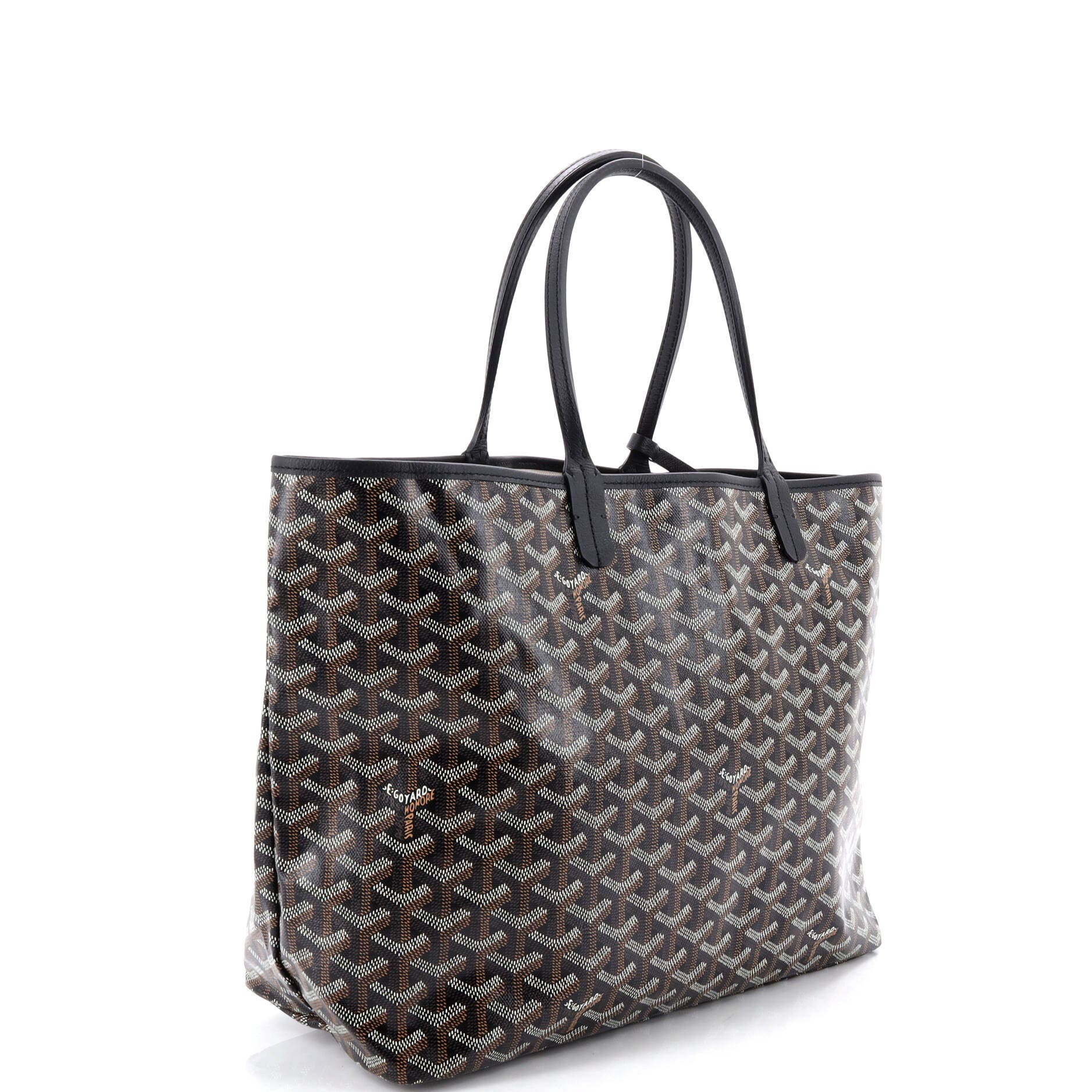 Pre-Owned Goyard Saint Louis Tote Coated Canvas PM, Alternate, color, Black