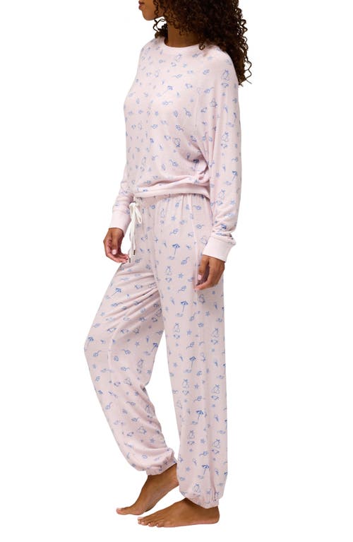 Honeydew Intimates Star Seeker Brushed Jersey Pajamas In Pink