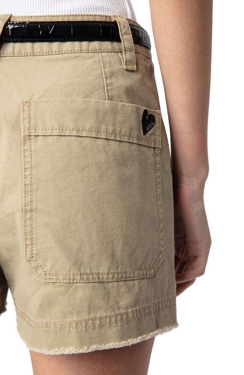 Zadig & Voltaire Sparky Cotton Shorts, Alternate, color,