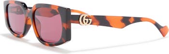 55mm Rectangular Sunglasses