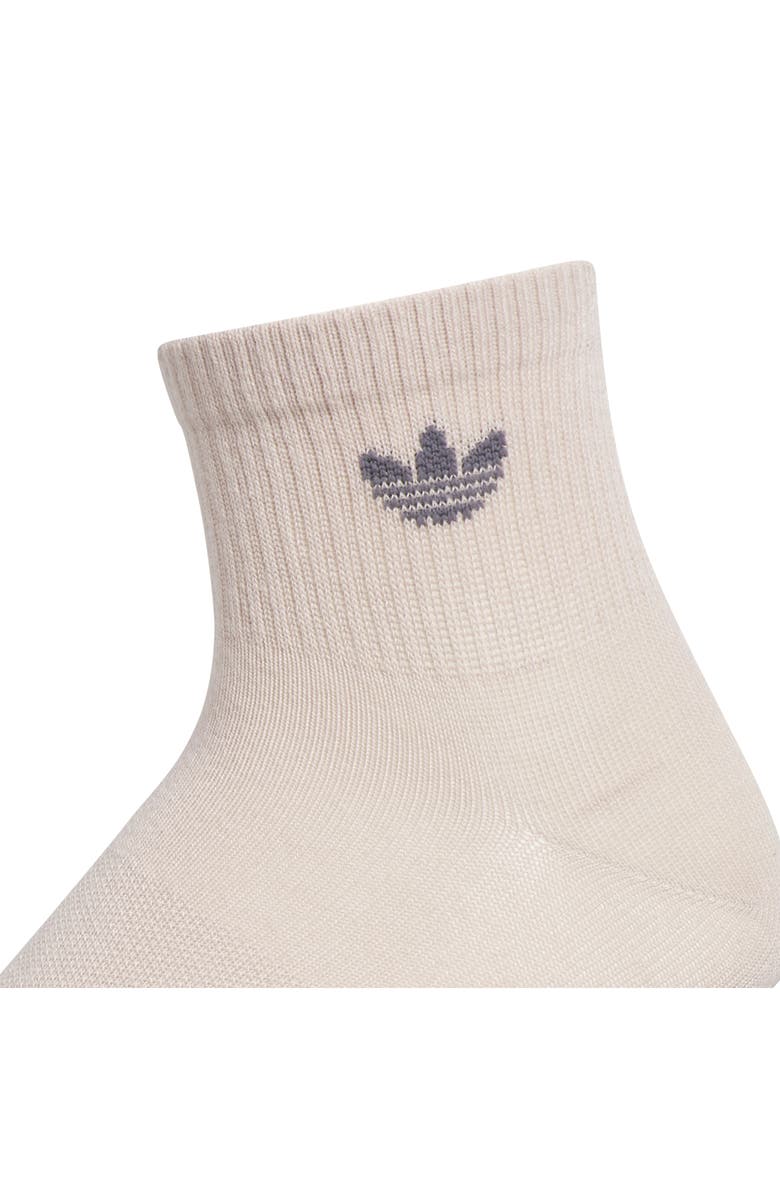 adidas Gender Inclusive Originals Superlit Assorted 6-Pack Quarter Socks, Alternate, color, Beige/ Grey/ Wonder White