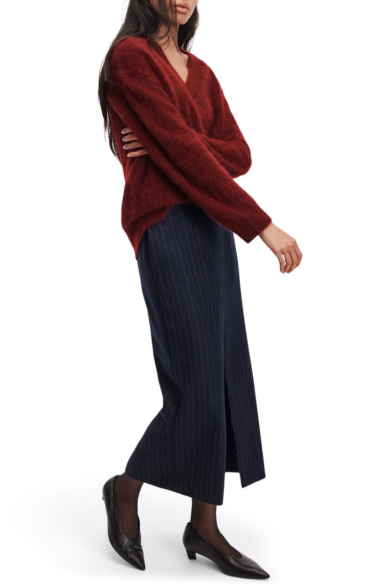 Jada Brushed Cashmere V-Neck Sweater, Alternate, color, PMGT