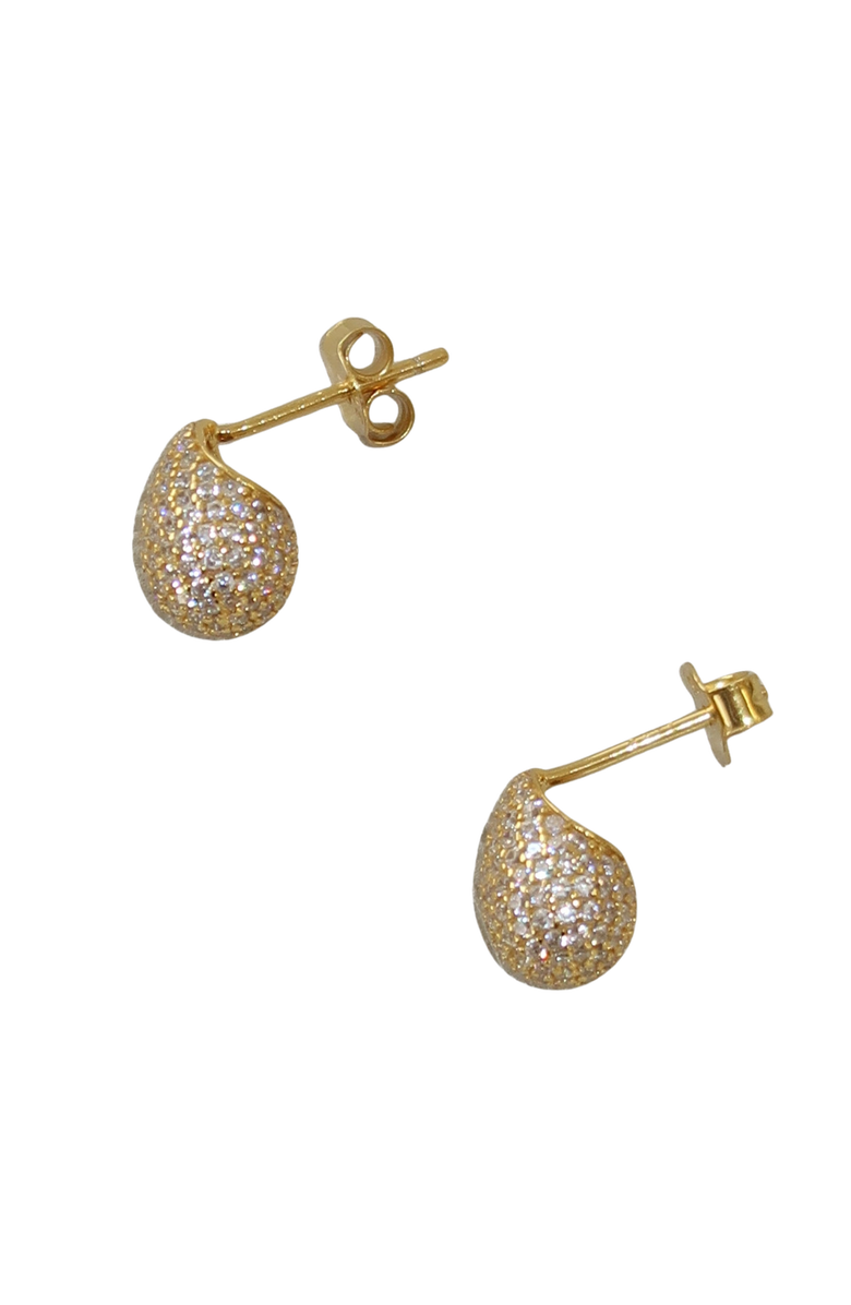 Joiana Jewelry Pave Drop Earrings, Alternate, color, Gold / White
