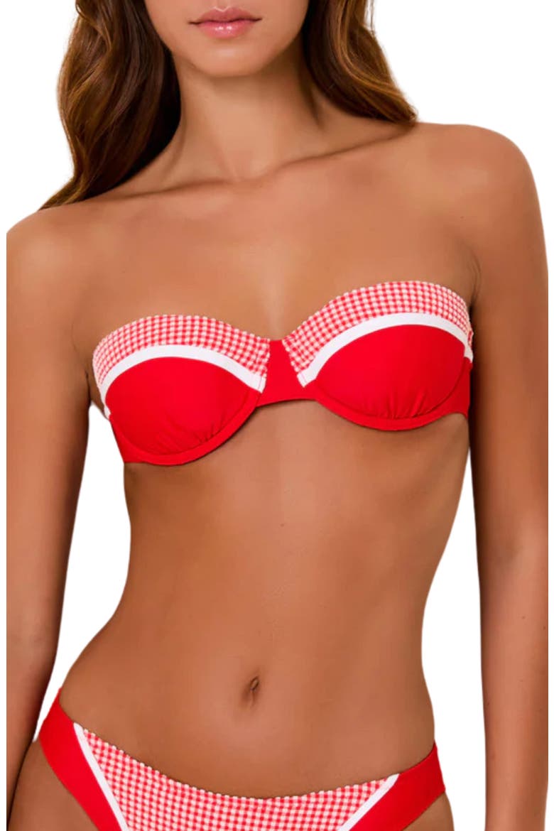 The Liora Underwire Bikini Top, Alternate, color, LIPSTICK RED