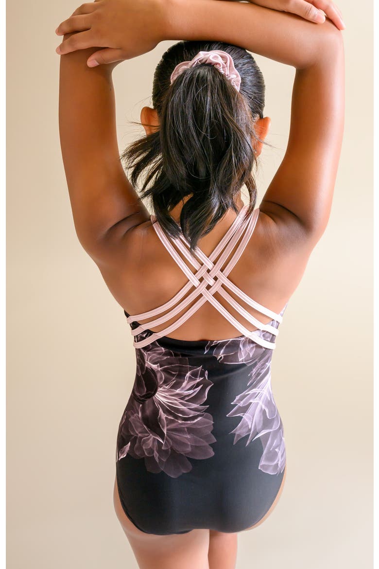 Midnight Bloom Leotard, Alternate, color, Midnight Bloom
