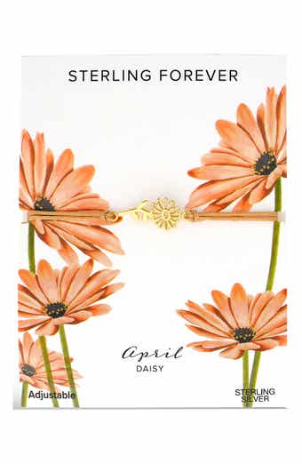 Sterling Forever Birth Flower Bracelet