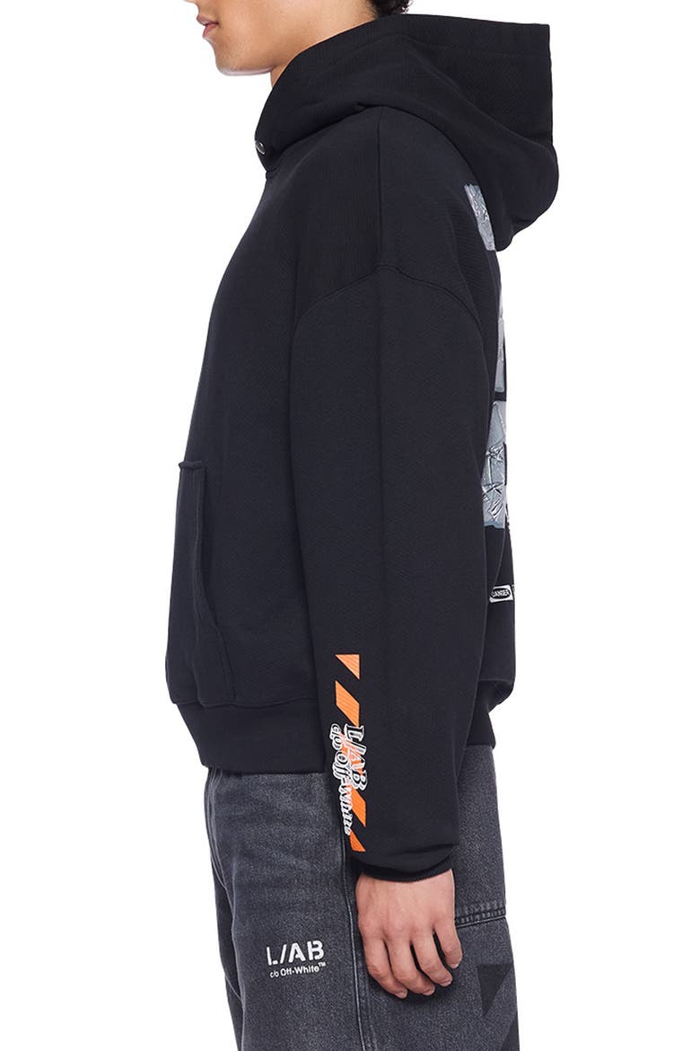 Off Active Duct Tape Hoodie, Alternate, color, BLACK