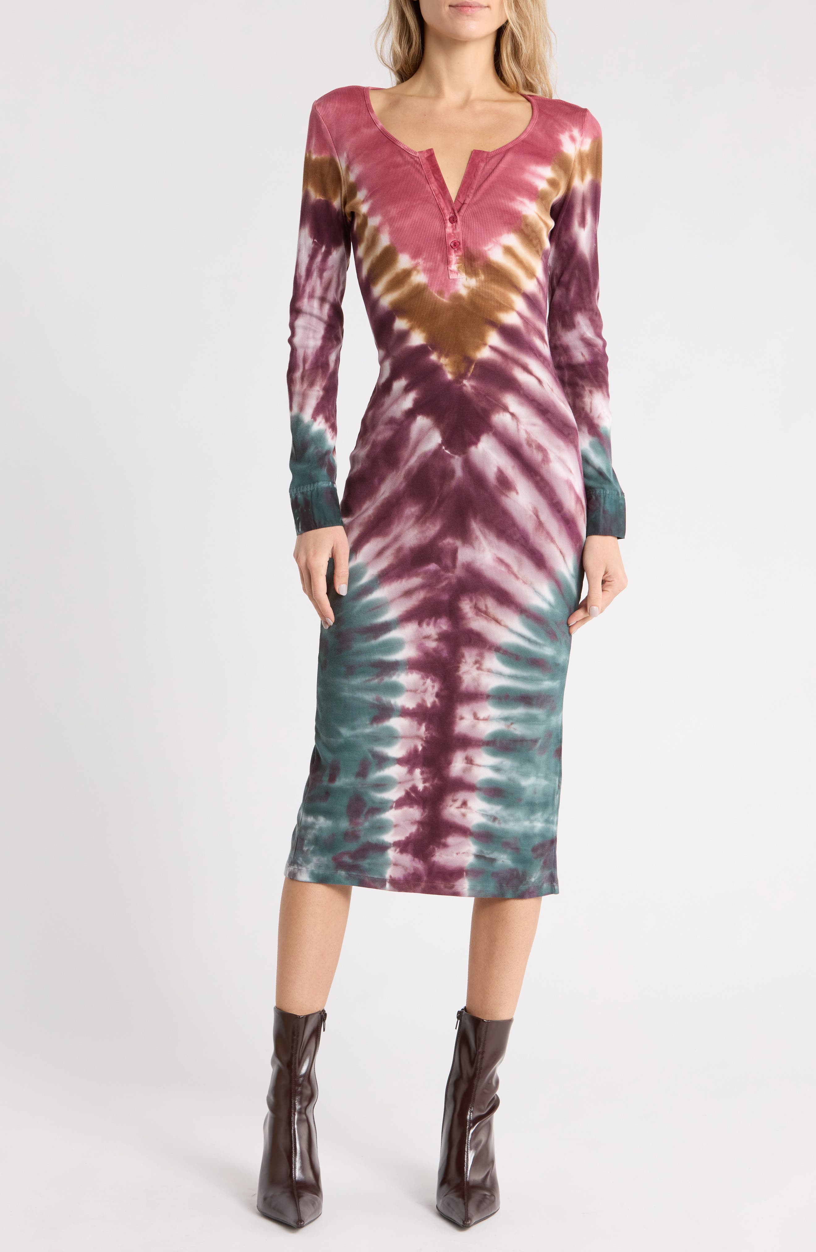 Leo Tie Dye Midi Dress