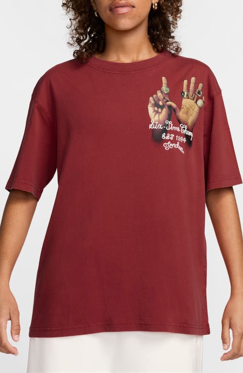 JORDAN JORDAN COTTON GRAPHIC T-SHIRT 