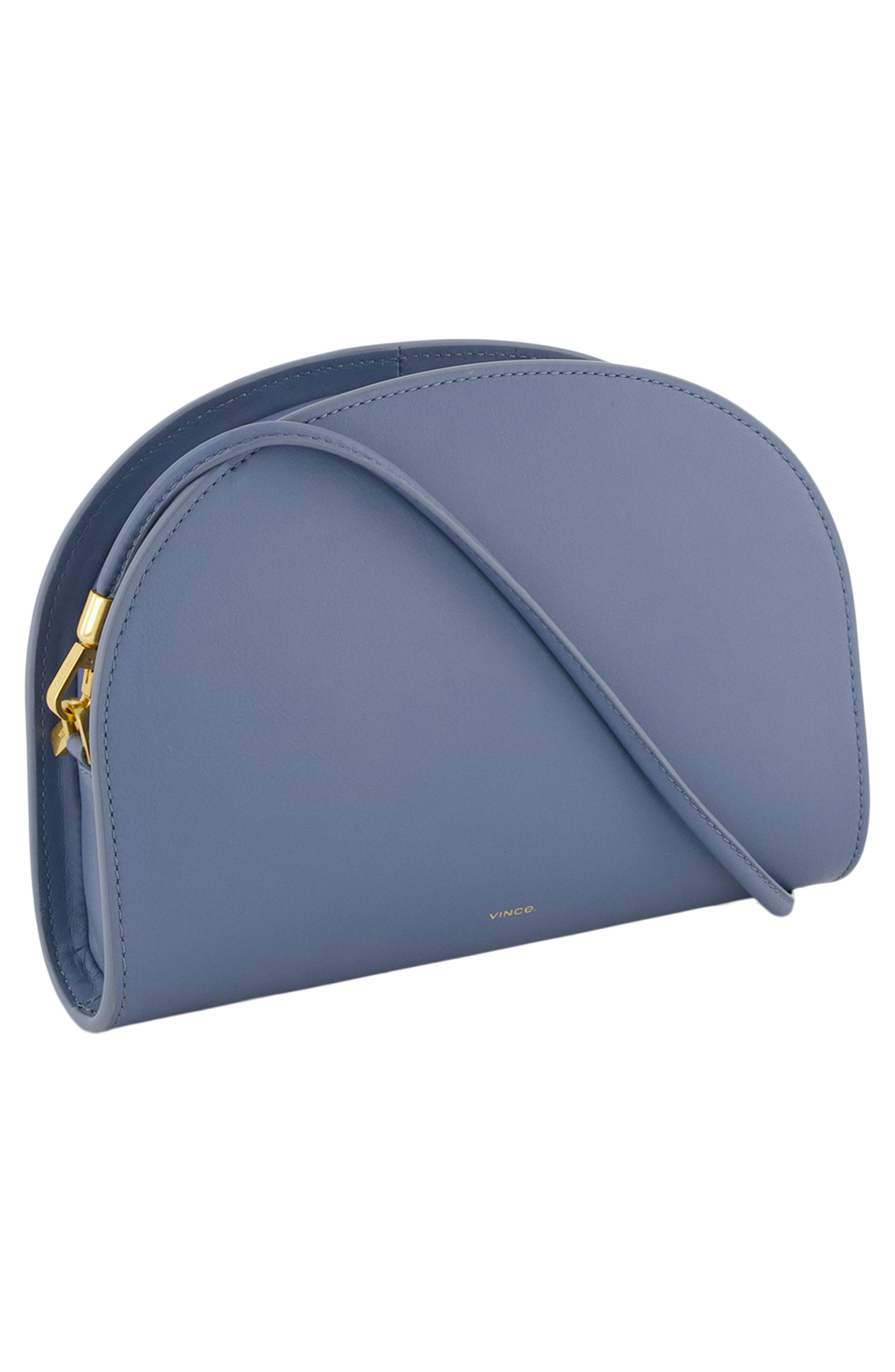 Micro Demma Leather Wallet on a Strap, Alternate, color, AZUL
