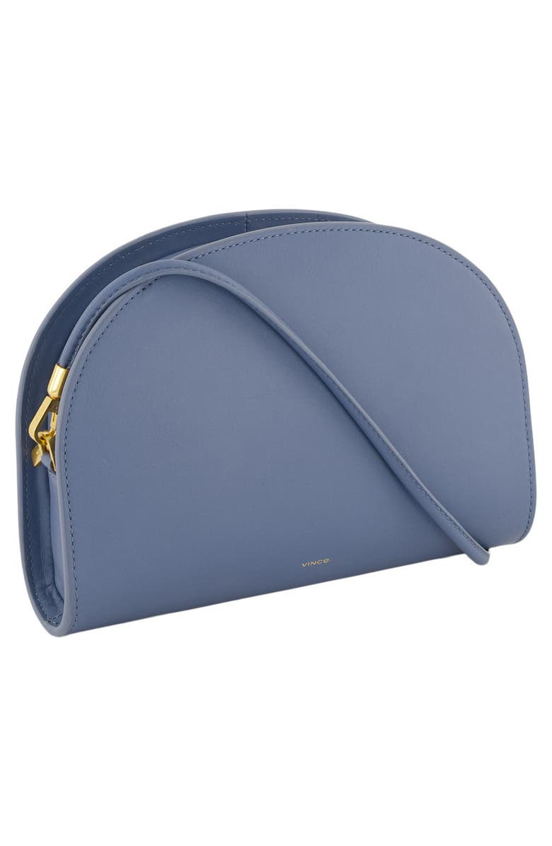 Vince Micro Demma Leather Wallet on a Strap, Alternate, color, Azul