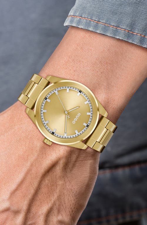 Hugo Boss Boss Bright Bracelet Watch, 42mm In Gold