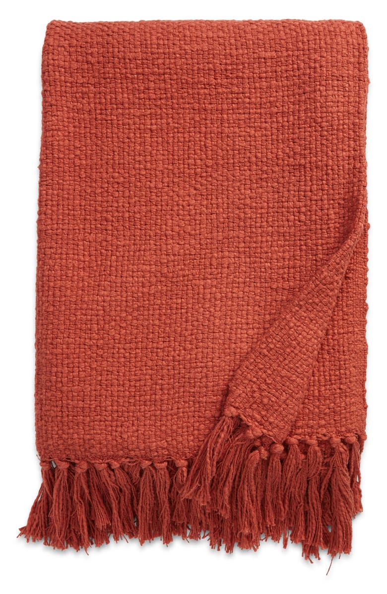 Nordstrom Woven Cotton Throw Blanket, Main, color,