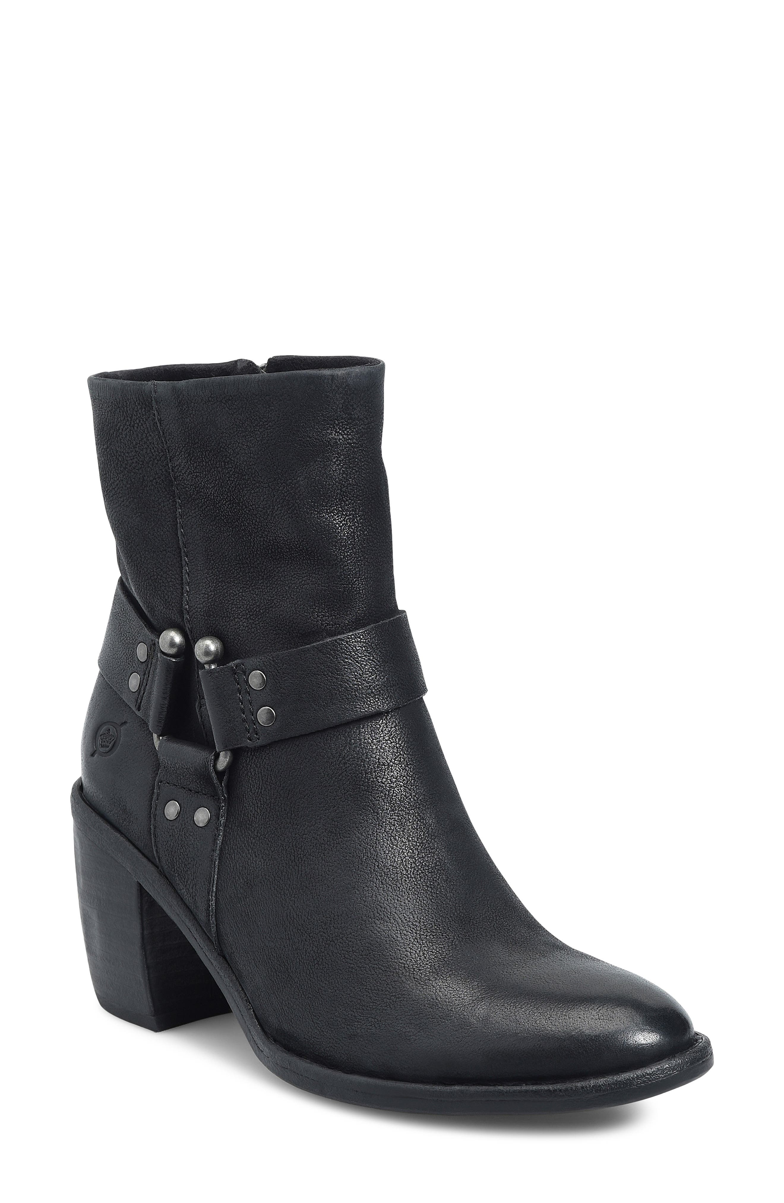 Børn Dakota Bootie, Main, color, Black Leather