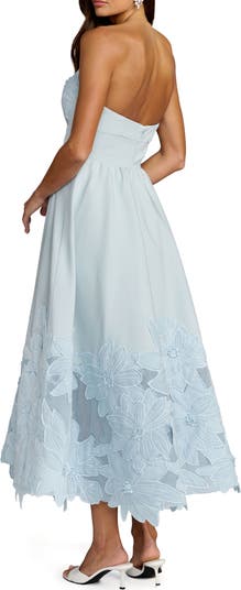 chinese dress ladies Mac Duggal Embellished Lace Column Gown