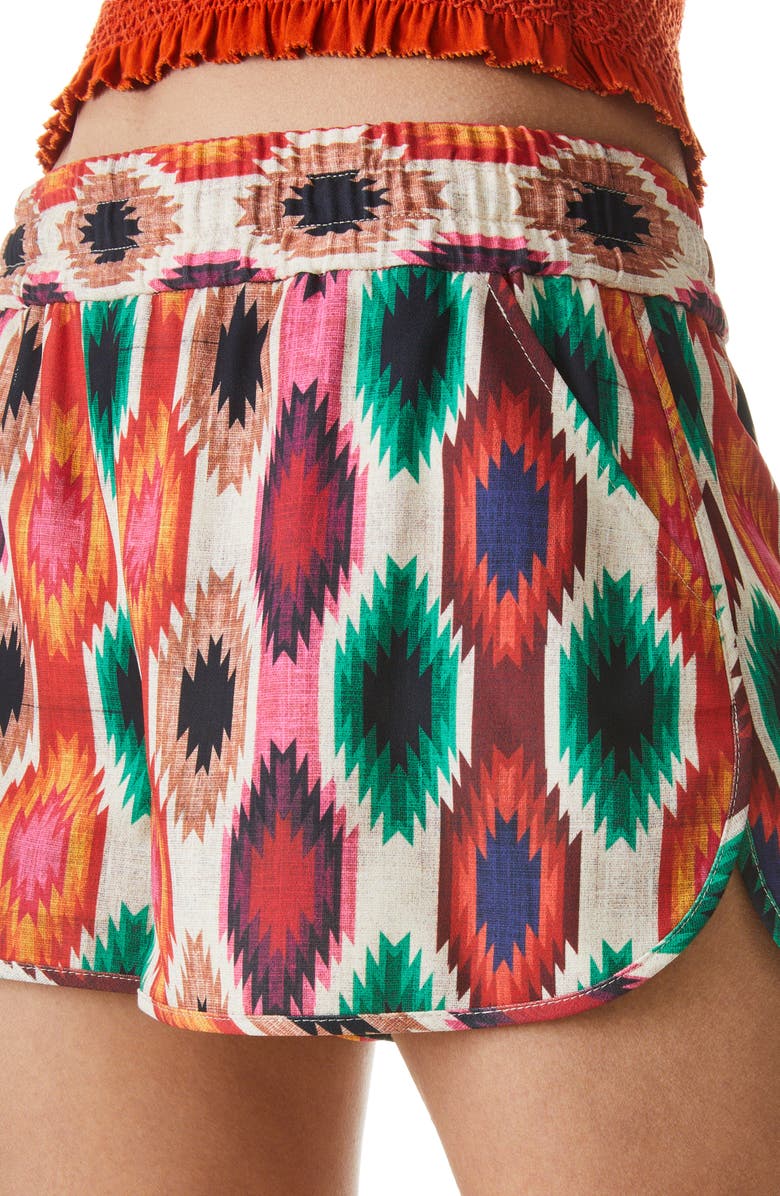 Alice + Olivia Print Running Shorts, Alternate, color, 