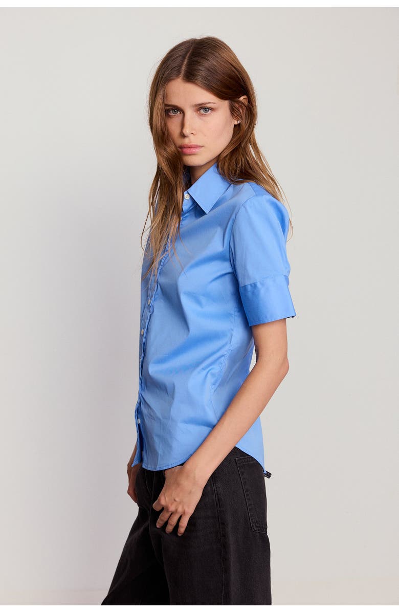 The Shirt by Rochelle Behrens The Short Sleeve Shirt, Alternate, color, French Blue