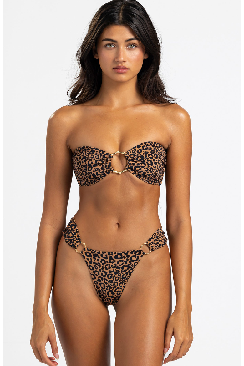 Leopard Love Bandeau Top, Main, color, Leopard Print