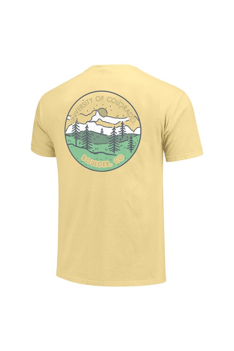Unisex Gold Colorado Buffaloes Scenic Comfort Colors T-Shirt, Alternate, color, Gold
