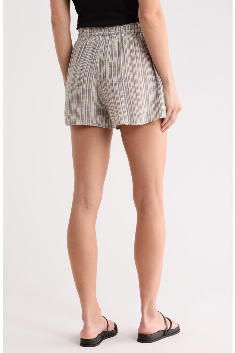 Ruffle Edge Stripe Shorts, Alternate, color, EZE SLUB STRIPE
