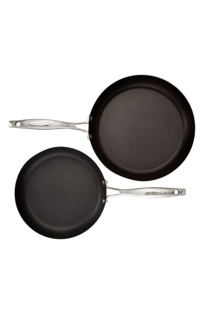 Scanpan Pro IQ 2-Piece Aluminum Nonstick Fry Pan Set, Alternate, color, Black