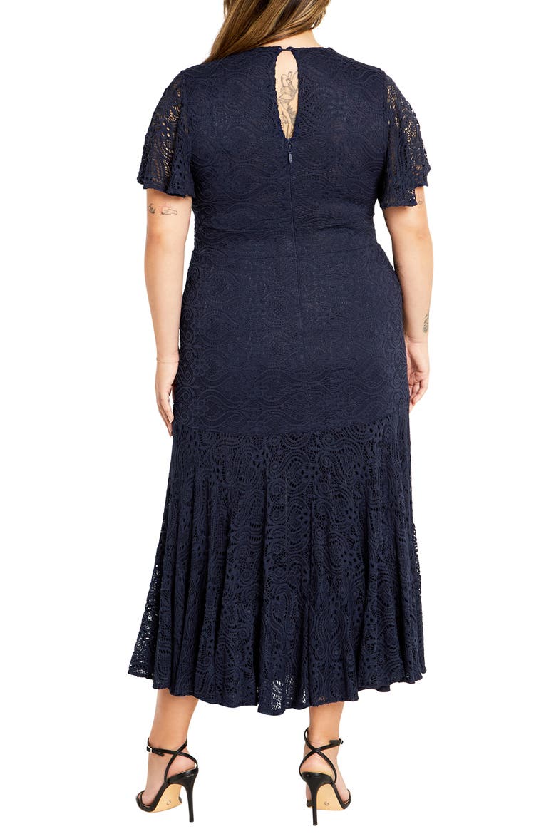 Margo Lace Maxi Dress, Alternate, color, NAVY