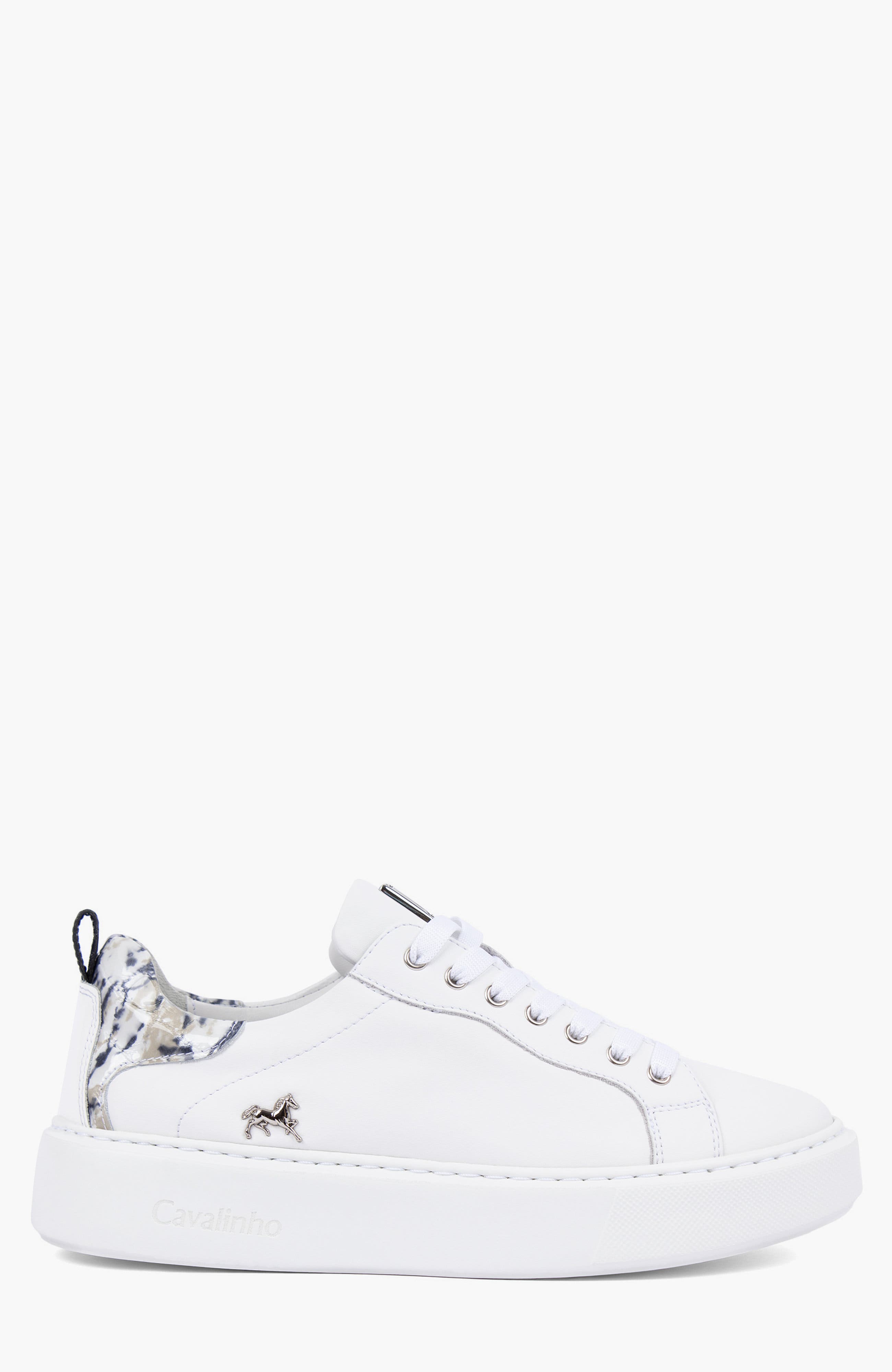 Acqua Marine Leather Sneakers, Main, color, Navy / White