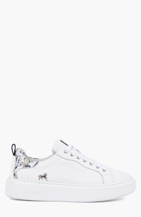 Acqua Marine Leather Sneakers